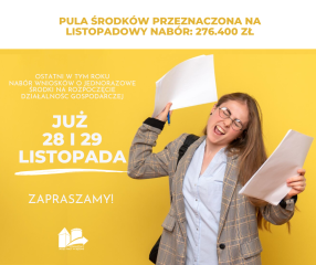 Zdjęcie artykułu Zaproszenie do składania wniosków o przyznanie jednorazowych środków na rozpoczęcie działalności gospodarczej